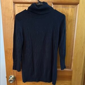 #62 - Black Turtleneck Sweater with 3/4 Sleeves